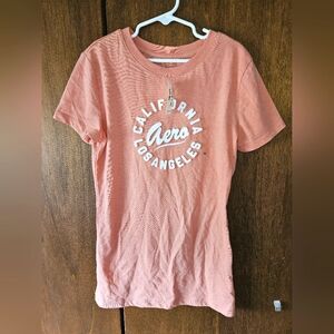 Aeropostale Classic Crew Peach Tee XS NWT